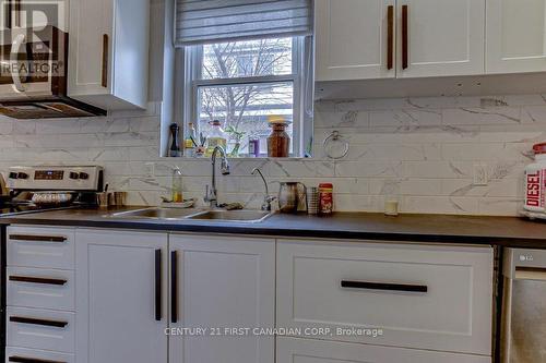 1064 Florence St, London, ON - Indoor Photo Showing Kitchen With Double Sink