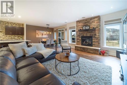 188 Cedarstone Street, Ottawa, ON - Indoor Photo Showing Living Room With Fireplace