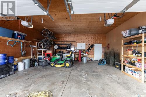 Slaferek Acreage, Vanscoy Rm No. 345, SK - Indoor Photo Showing Garage
