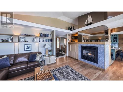 72 Kenyon Road, Vernon, BC - Indoor Photo Showing Living Room With Fireplace