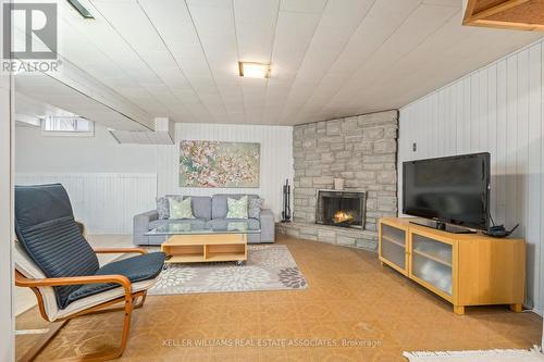 22 Astorville Sq, Brampton, ON - Indoor Photo Showing Living Room With Fireplace