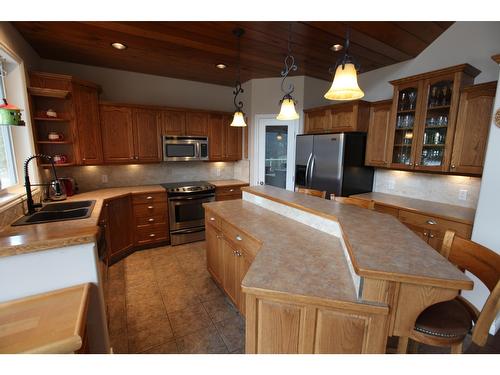 6817 Grandview Drive, Nelson, BC - Indoor Photo Showing Kitchen With Stainless Steel Kitchen With Double Sink