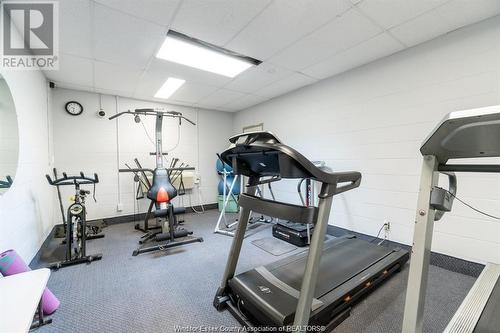 8591 Riverside Drive East Unit# 902, Windsor, ON - Indoor Photo Showing Gym Room