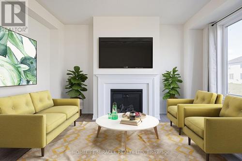 479 Black Cherry Cres, Shelburne, ON - Indoor Photo Showing Living Room With Fireplace