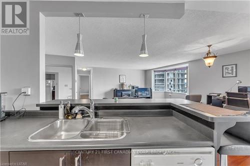 #603 -500 Talbot St, London, ON - Indoor Photo Showing Kitchen With Double Sink