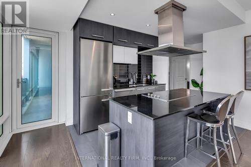 #2302 -8 The Esplanade Ave, Toronto, ON - Indoor Photo Showing Kitchen With Stainless Steel Kitchen With Upgraded Kitchen