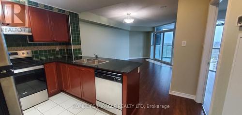 #2207 -9 George St N, Brampton, ON - Indoor Photo Showing Kitchen With Double Sink