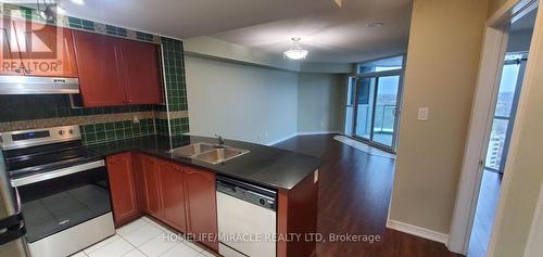 #2207 -9 George St N, Brampton, ON - Indoor Photo Showing Kitchen With Stainless Steel Kitchen With Double Sink