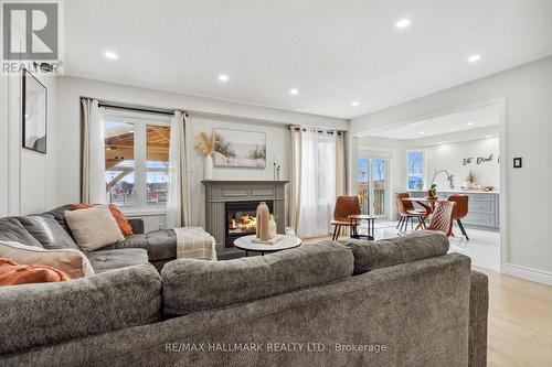 31 Eldad Drive, Clarington, ON - Indoor Photo Showing Living Room With Fireplace