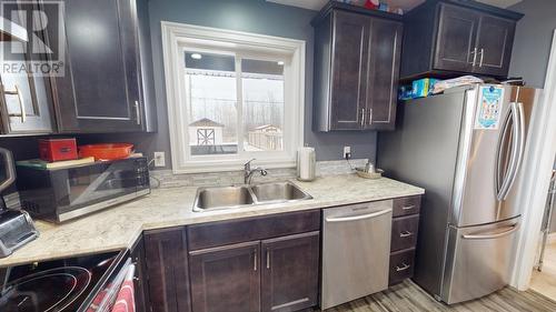 9005 74 Street, Fort St. John, BC - Indoor Photo Showing Kitchen With Double Sink