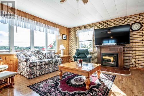 153 Mill Road, Georgetown, NL - Indoor Photo Showing Living Room With Fireplace