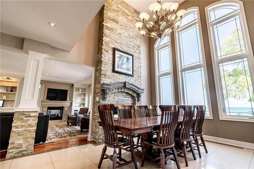 4979 Merritt Road N, Beamsville, ON - Indoor Photo Showing Dining Room With Fireplace