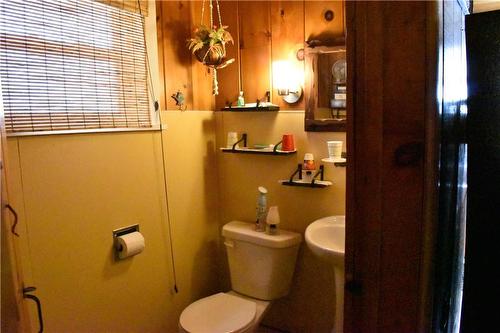 2 piece bathroom in cottage - 3 Horseshoe Bay Road, Dunnville, ON - Indoor Photo Showing Bathroom