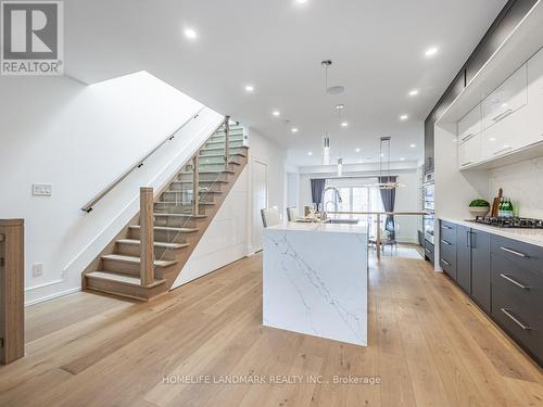 196 Audrey Avenue, Toronto (Birchcliffe-Cliffside), ON - Indoor Photo Showing Kitchen With Upgraded Kitchen