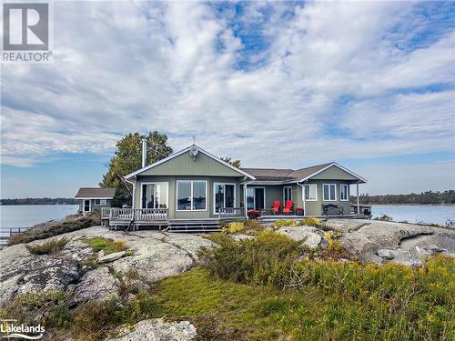 278 Island C, Carling, ON - Outdoor With Body Of Water With Deck Patio Veranda