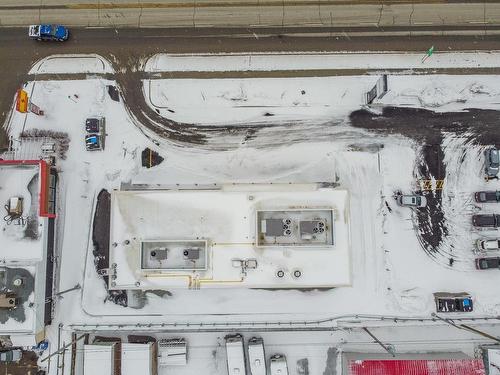 Aerial photo - 112  - 136 Boul. Frontenac O., Thetford Mines, QC -  Photo Showing Garage