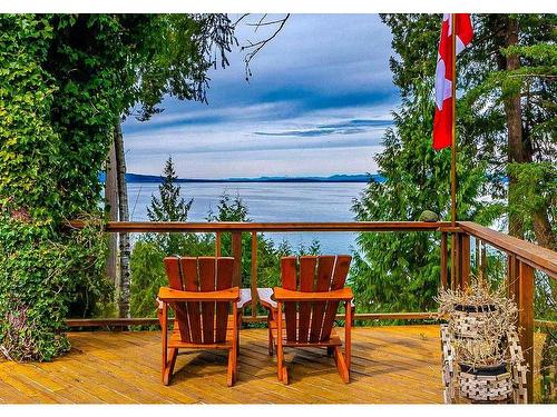 5151 Island Hwy West, Qualicum Beach, BC - Outdoor With Body Of Water With Deck Patio Veranda With View