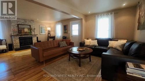 14 Burchat St, Madawaska Valley, ON - Indoor Photo Showing Living Room With Fireplace