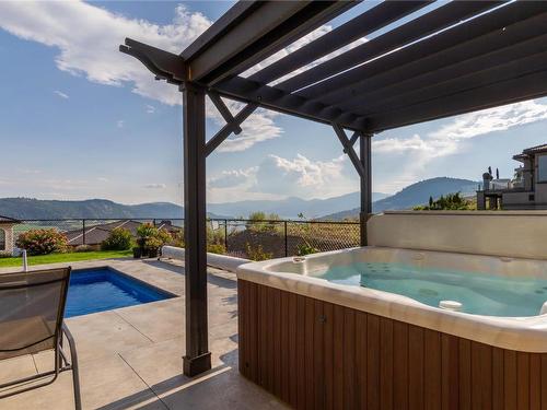 304 Silversage Bluff Lane, Vernon, BC - Outdoor With In Ground Pool With Deck Patio Veranda With View