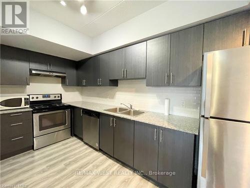 G212 - 275 Larch Street, Waterloo, ON - Indoor Photo Showing Kitchen With Stainless Steel Kitchen With Double Sink