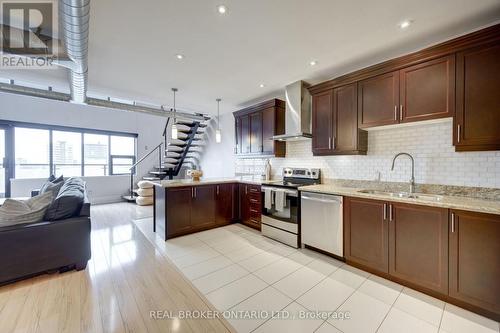 405 - 80 King William Street, Hamilton, ON - Indoor Photo Showing Kitchen With Double Sink