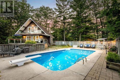 157 Woodland Drive, Wasaga Beach, ON - Outdoor With In Ground Pool With Deck Patio Veranda With Backyard