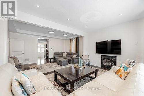 71 Humberstone Crescent, Brampton, ON - Indoor Photo Showing Living Room With Fireplace