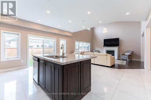 950 Cole St, Innisfil, ON - Indoor Photo Showing Kitchen With Fireplace With Double Sink