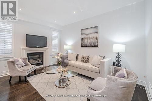36 Attraction Drive, Brampton, ON - Indoor Photo Showing Living Room With Fireplace