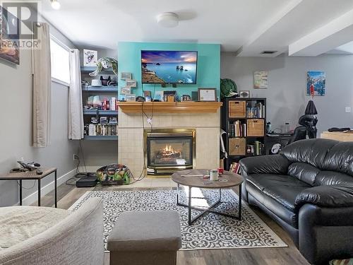 345 Patenaude Drive, Williams Lake, BC - Indoor Photo Showing Living Room With Fireplace