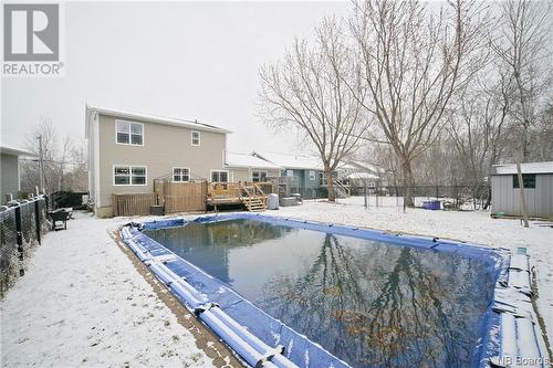 41 Lonewater Street, Fredericton, NB - Outdoor With In Ground Pool With Backyard