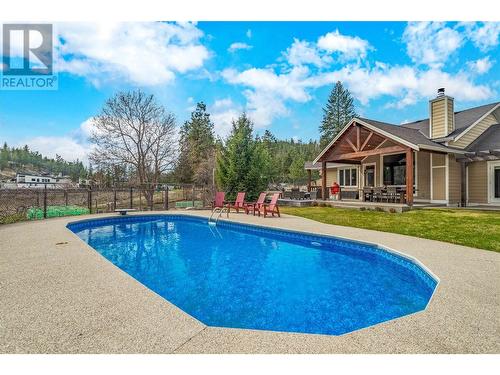 1295 Rodondo Place, Kelowna, BC - Outdoor With In Ground Pool With Backyard