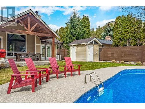1295 Rodondo Place, Kelowna, BC - Outdoor With In Ground Pool