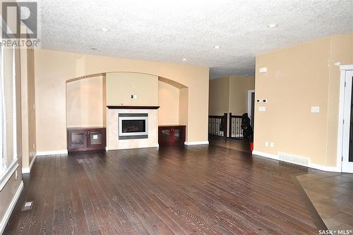 41 Guy Drive, Prince Albert, SK - Indoor Photo Showing Living Room With Fireplace