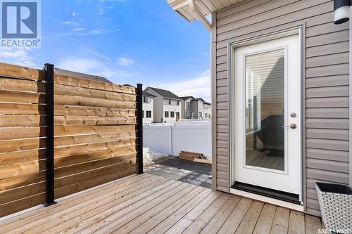 4037 Delhaye Way, Regina, SK - Outdoor With Deck Patio Veranda With Exterior