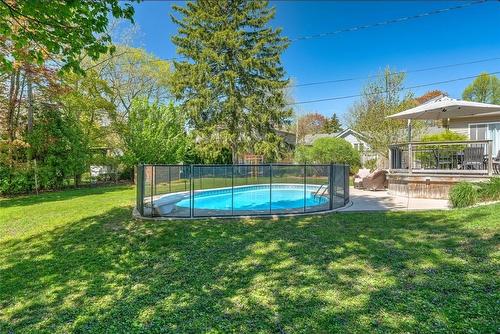 798 King Road, Burlington, ON - Outdoor With In Ground Pool With Deck Patio Veranda With Backyard