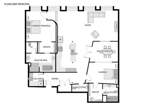 Plan (croquis) - 301-433 Rue Ste-Hélène, Montréal (Ville-Marie), QC - Other