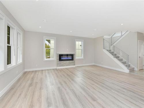 3315 West Oak Pl, Langford, BC - Indoor Photo Showing Living Room With Fireplace