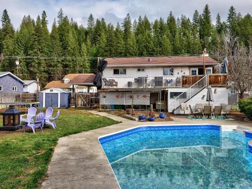 4683 Birch Lane, Barriere, BC - Outdoor With In Ground Pool With Deck Patio Veranda With Backyard