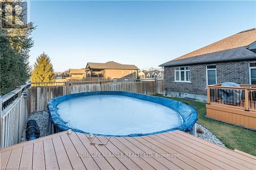 1 Drake Crt, Strathroy-Caradoc, ON - Outdoor With Above Ground Pool With Deck Patio Veranda