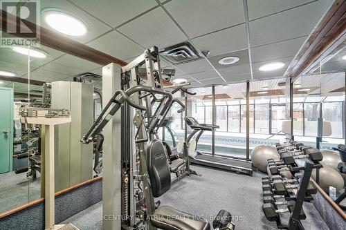 #1505 -1360 Rathburn Rd E, Mississauga, ON - Indoor Photo Showing Gym Room