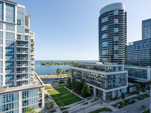 1012-2121 Lake Shore Blvd W, Toronto, ON - Outdoor With Body Of Water With Balcony With Facade