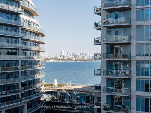 1012-2121 Lake Shore Blvd W, Toronto, ON - Outdoor With Balcony With Facade