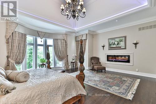 7645 16Th Sideroad, King, ON - Indoor Photo Showing Bedroom With Fireplace
