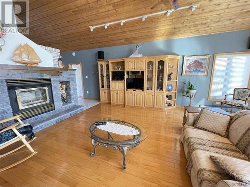 723108 Benoit Dr, Temiskaming Shores, ON - Indoor Photo Showing Living Room With Fireplace