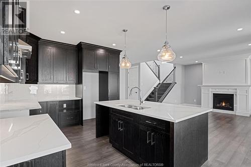 19 Belleview Drive, Cottam, ON - Indoor Photo Showing Kitchen With Double Sink
