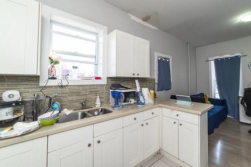 49 Victoria Avenue S, Hamilton, ON - Indoor Photo Showing Kitchen With Double Sink
