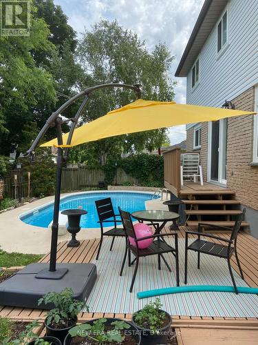 9 Slater Cres, Ajax, ON - Outdoor With In Ground Pool With Deck Patio Veranda