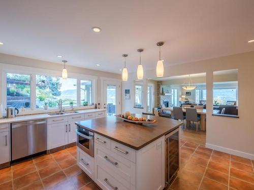 2356 Gammon Road, Naramata, BC - Indoor Photo Showing Kitchen With Double Sink With Upgraded Kitchen