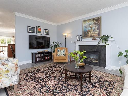 995 Wild Pond Lane, Langford, BC - Indoor Photo Showing Living Room With Fireplace